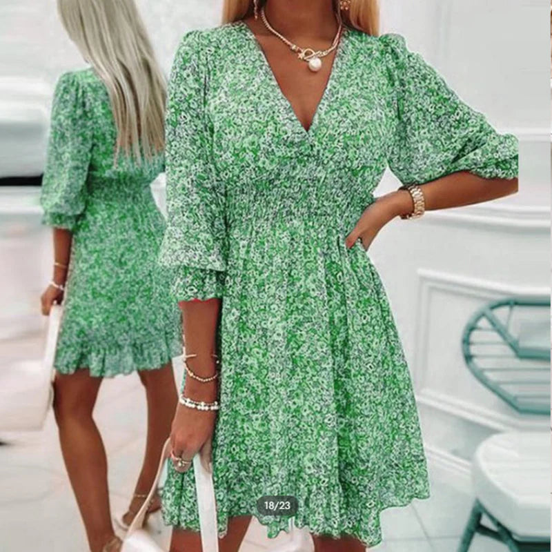 Abigail® | Wygodna sukienka damska w kwiatowy print