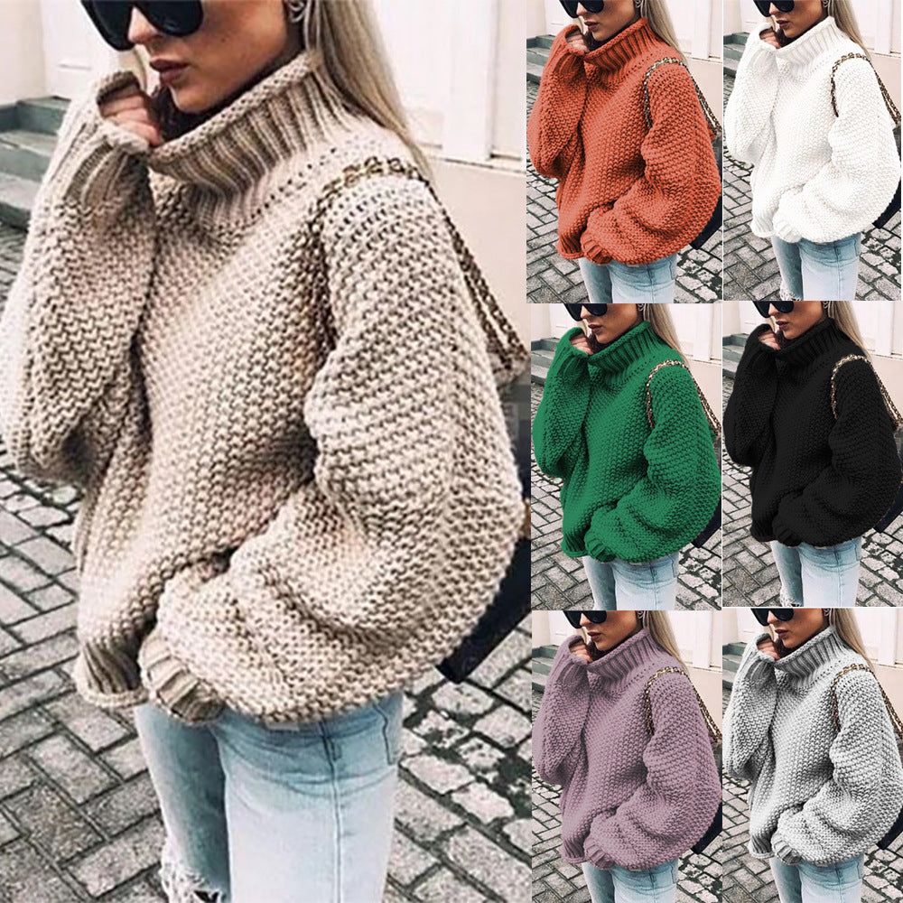 Alicja® | Bardzo gruby sweter z golfem