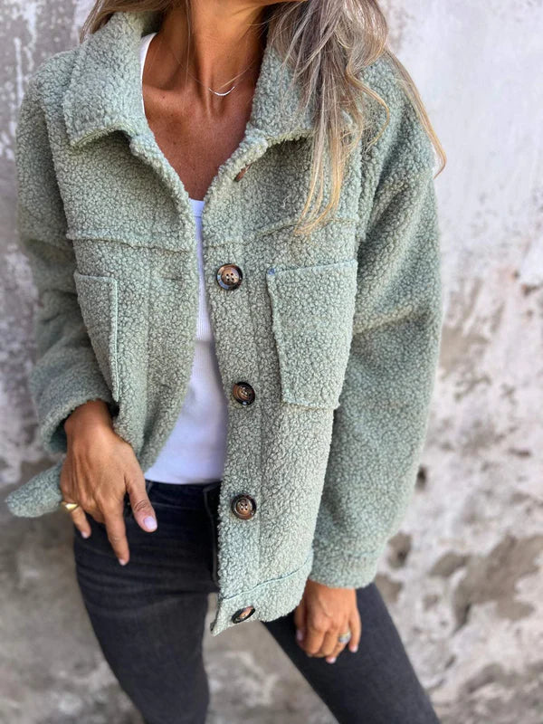 Adelina® | Stylowa wełniana kurtka