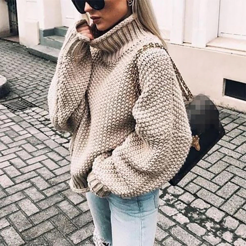 Alicja® | Bardzo gruby sweter z golfem