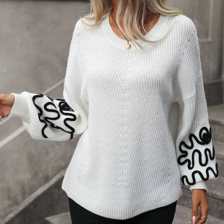 Alessandra® | Casualowy sweter damski z dzianiny