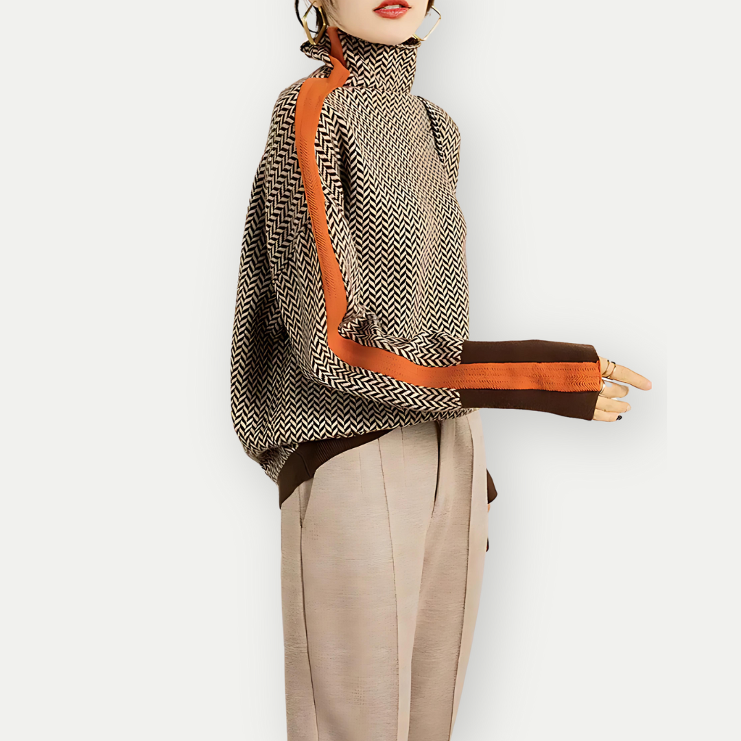 Aisling® | Nowoczesny, elegancki sweter z golfem