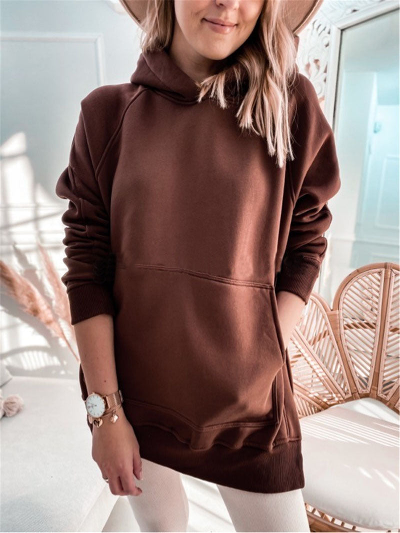 Mia® | Bluza luźna, w jednolitym kolorze, gruba