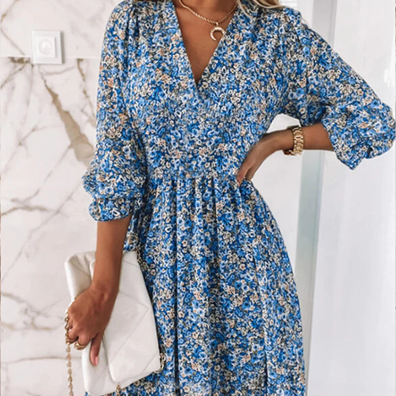 Abigail® | Wygodna sukienka damska w kwiatowy print