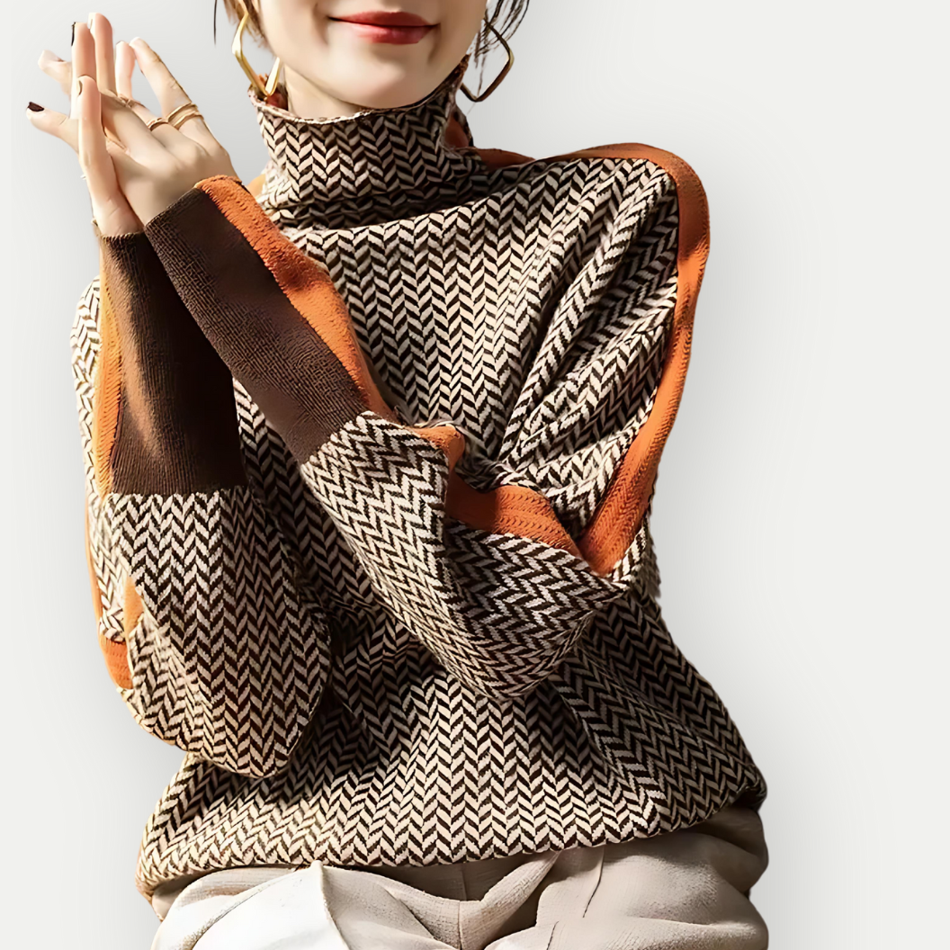 Aisling® | Nowoczesny, elegancki sweter z golfem