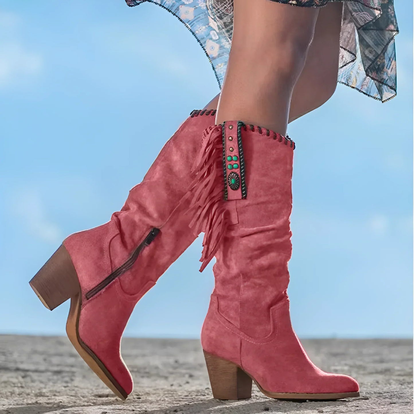 Alba® | Kowbojskie buty z prawdziwej skóry