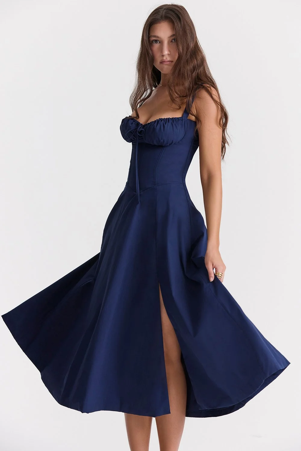 Carmen - Sukienka Bustier z Wzorem