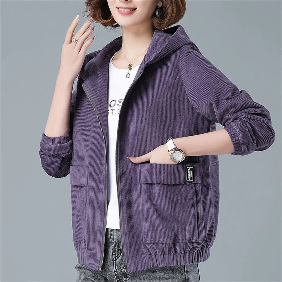 Adela® | Sztruksowa kurtka oversize