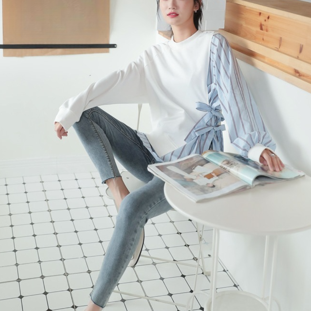 Mila® | Elegancki sweter damski w paski
