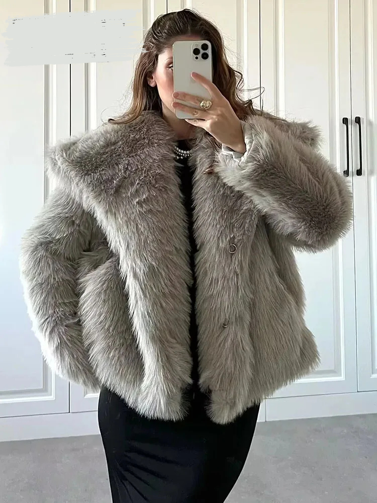 Addison® | Elegancka kurtka ze sztucznego futra
