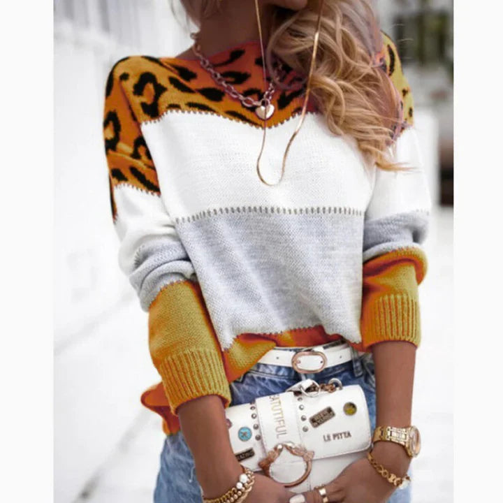 Alicja® | Damski sweter w panterkę