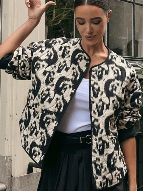 Aislinn® | Kurtka vintage z kwiatowym nadrukiem