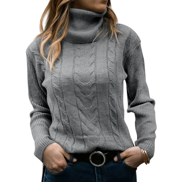 Mia® | Sweter z golfem dla kobiet