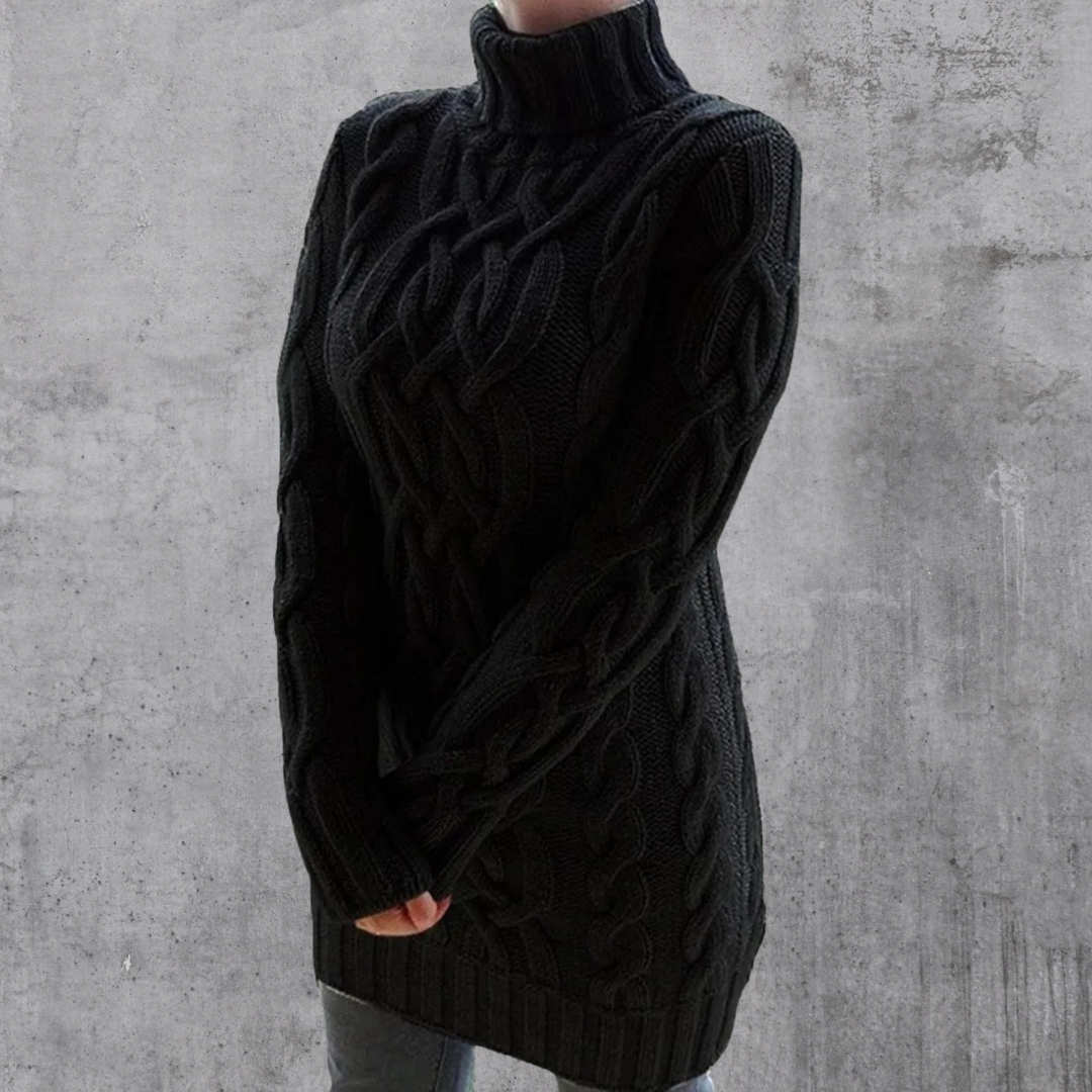 Alazne® | Stylowy, ciepły sweter z długim golfem