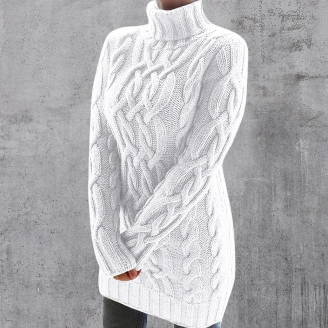 Alazne® | Stylowy, ciepły sweter z długim golfem