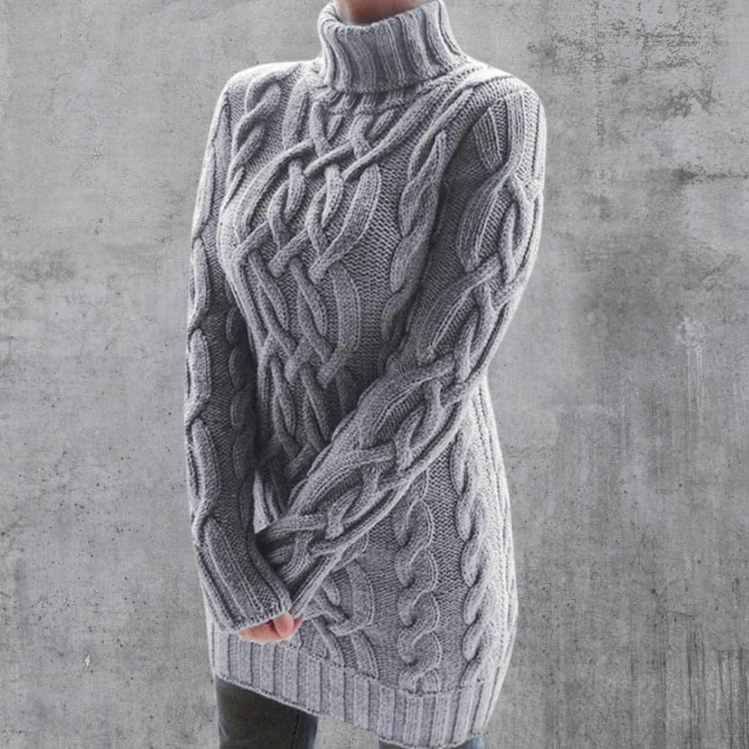 Alazne® | Stylowy, ciepły sweter z długim golfem