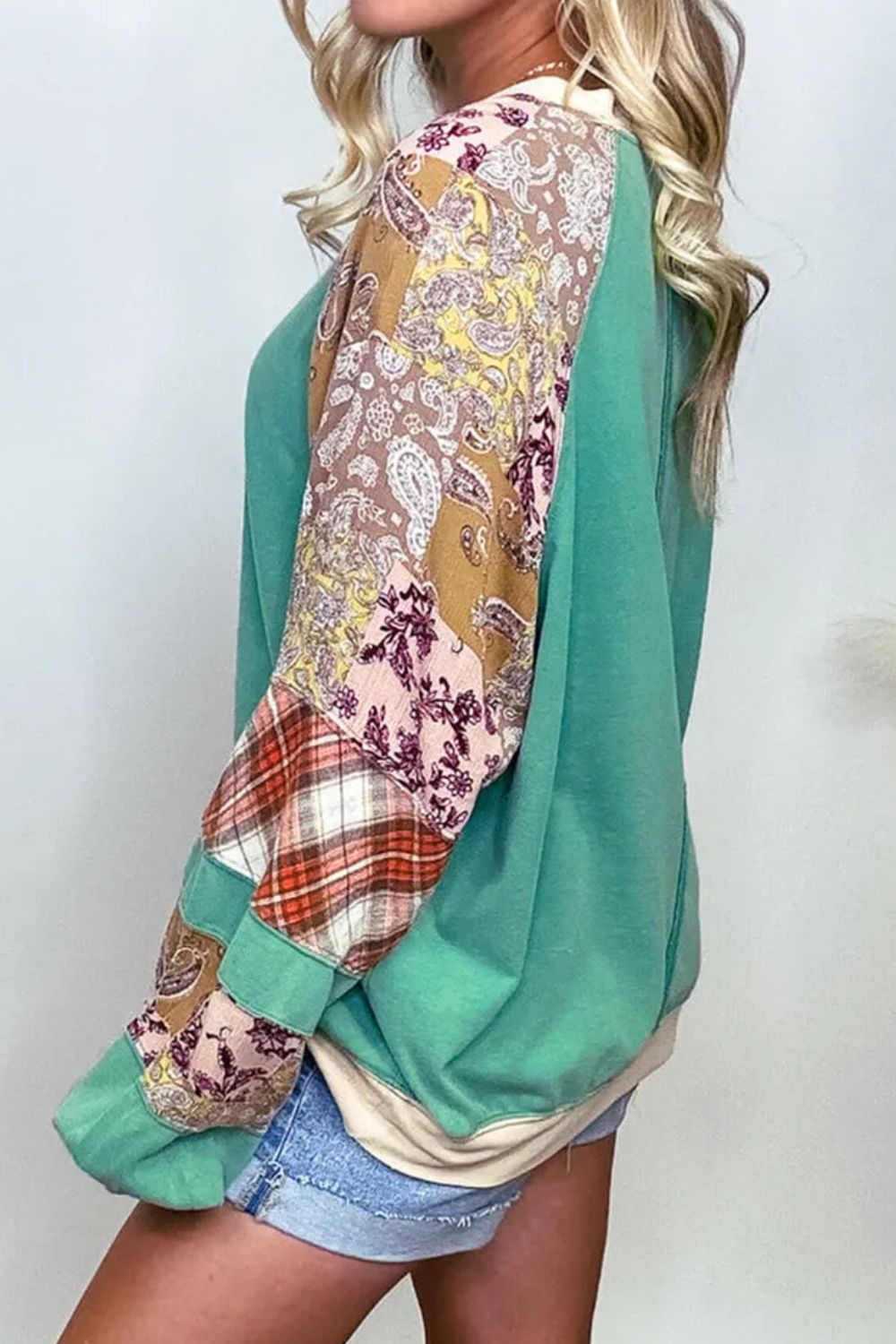 Melina® | Bluza oversize z nadrukiem i reglanowymi rękawami