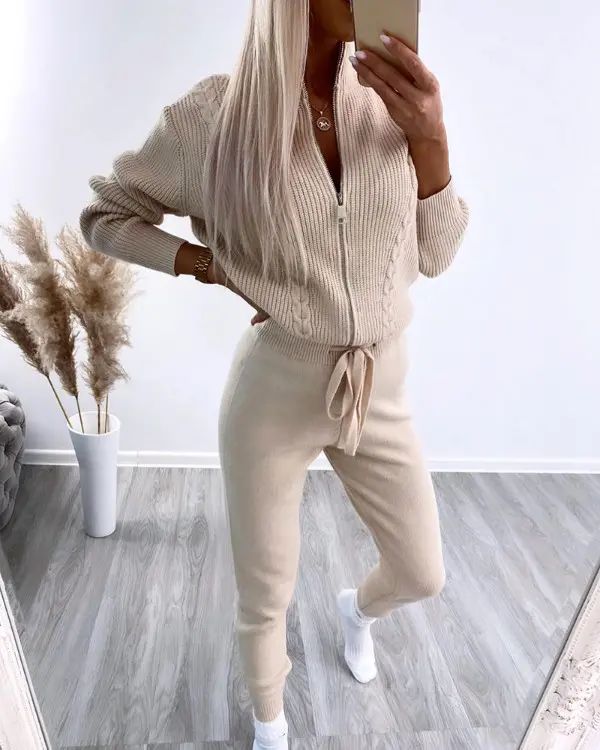 Miranda® | Elegancki dwuczęściowy komplet damski na zimę