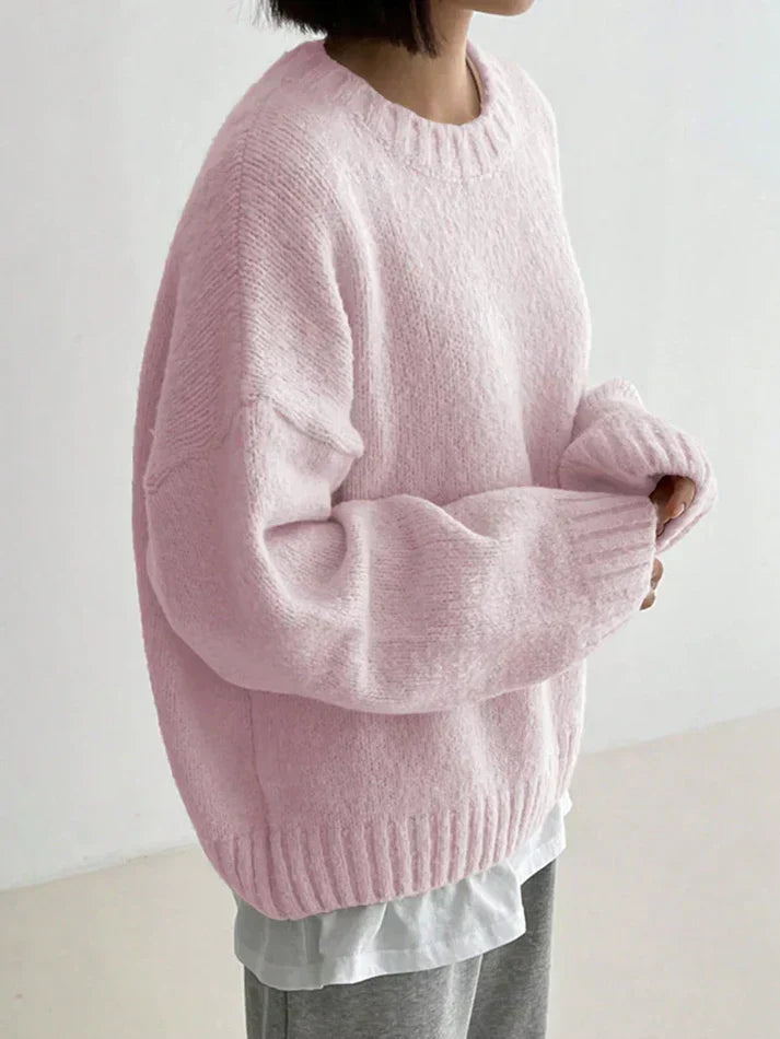 Adriana® | Sweter w kolorze różowym, w jednolitym kolorze