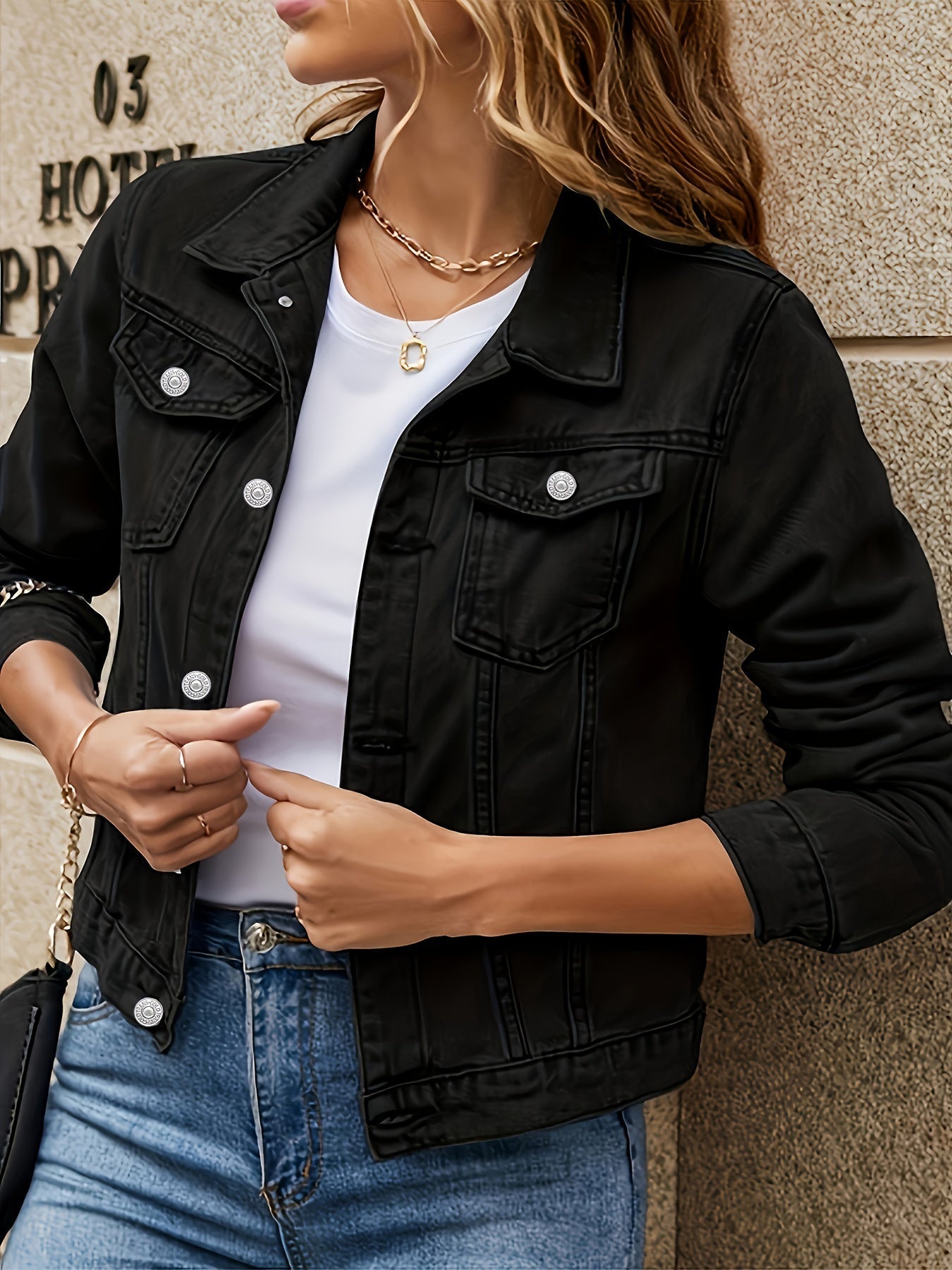 Adelina® | Stylowa kurtka jeansowa