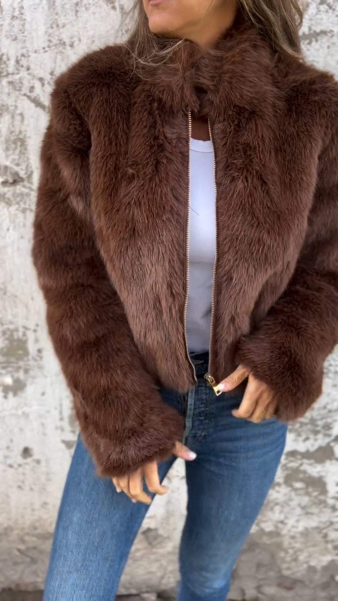 Alessandra® | Luksusowa kurtka futrzana