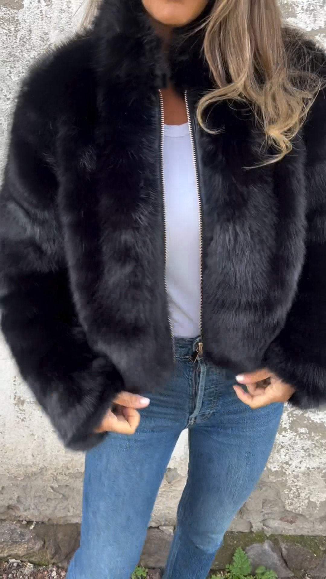Alessandra® | Luksusowa kurtka futrzana