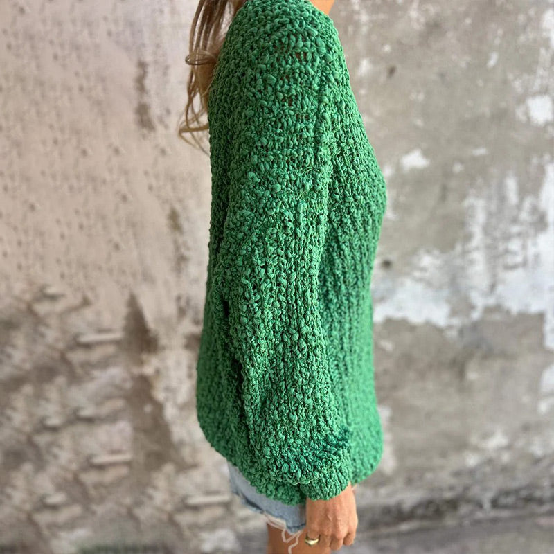 Agustina® | Casualowy top wykonany z wełny merynosów