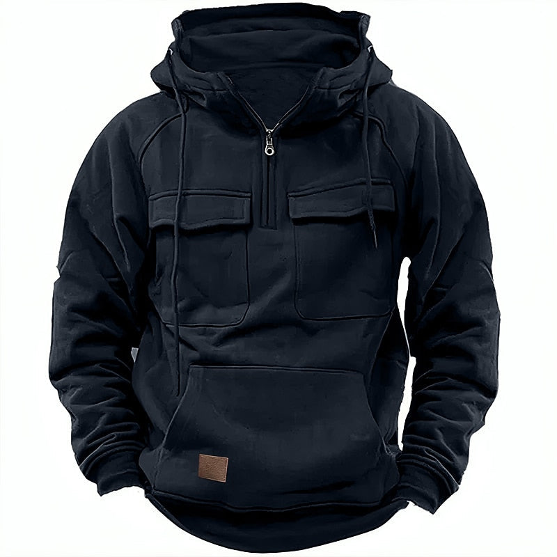 Mia® | Wygodna zimowa bluza z kapturem zapinana na zamek