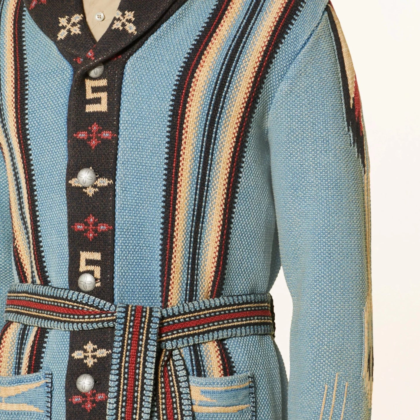 Legacy 1953 Wełniany kardigan żakardowy