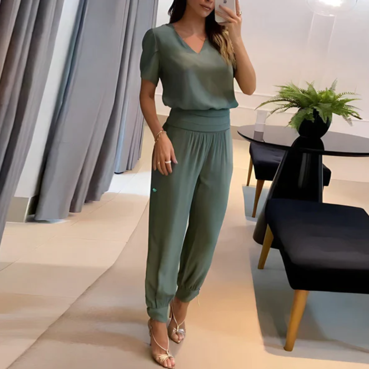 Alison- Casual Chic Zestaw naszyjników w Bloemenprint