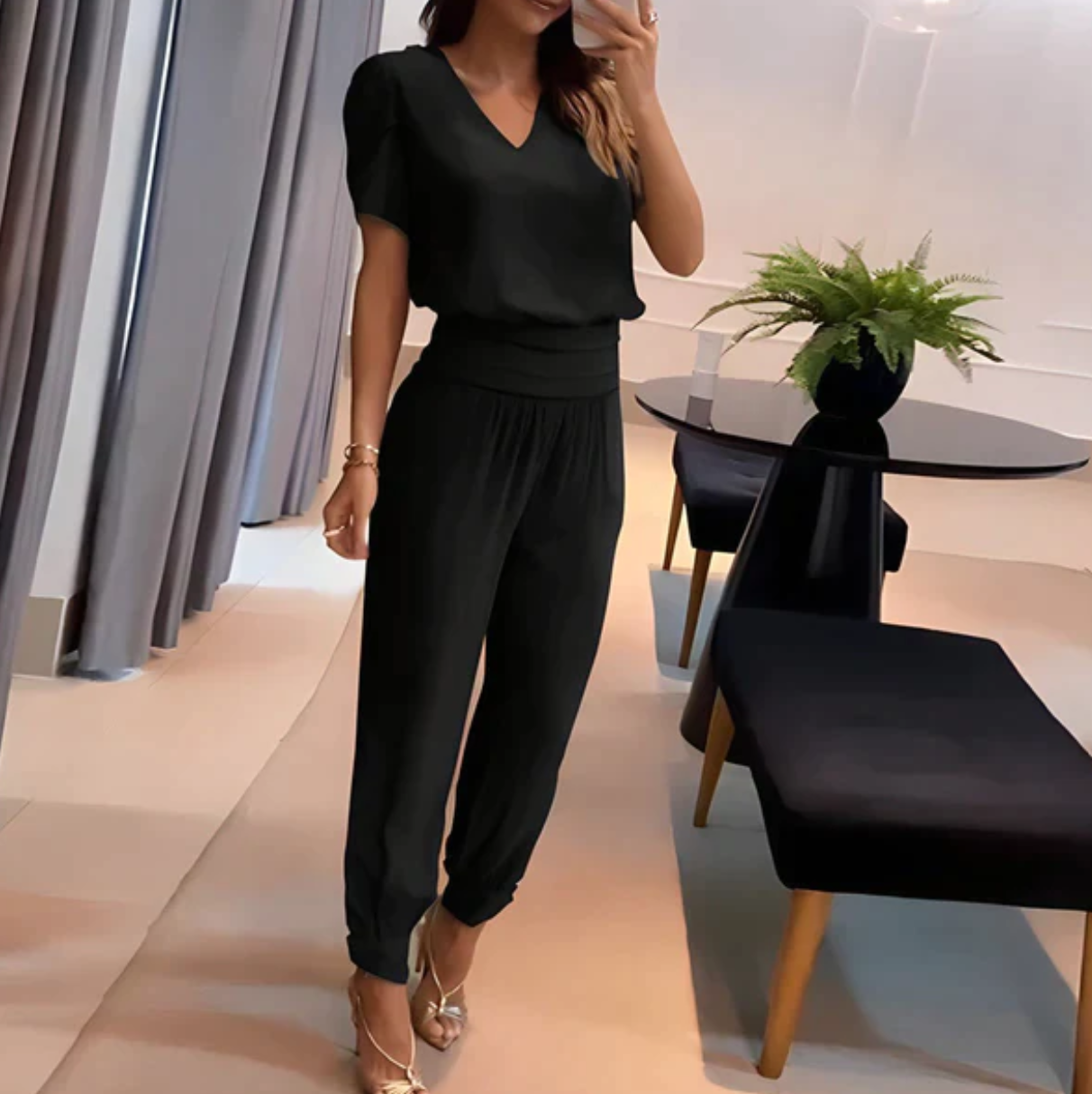 Alison- Casual Chic Zestaw naszyjników w Bloemenprint