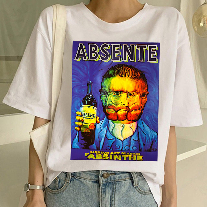 Koszulka z nadrukiem obrazu olejnego Van Gogha