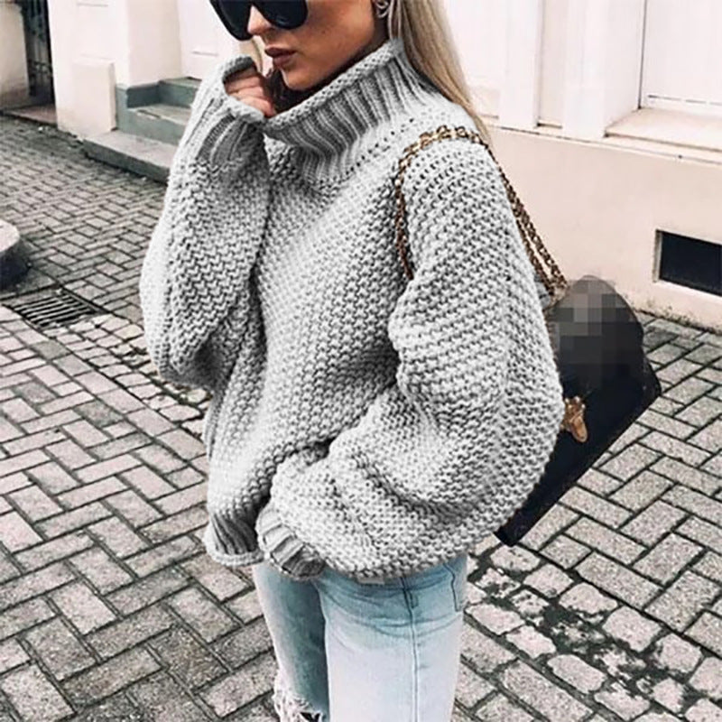 Alicja® | Bardzo gruby sweter z golfem