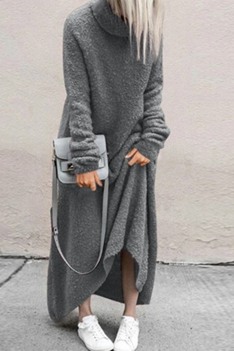Dominique® | Swobodna i zrelaksowana zimowa sukienka