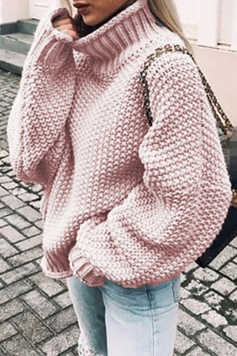 Dominika® | Modne, codzienne, solidne, patchworkowe swetry z golfem