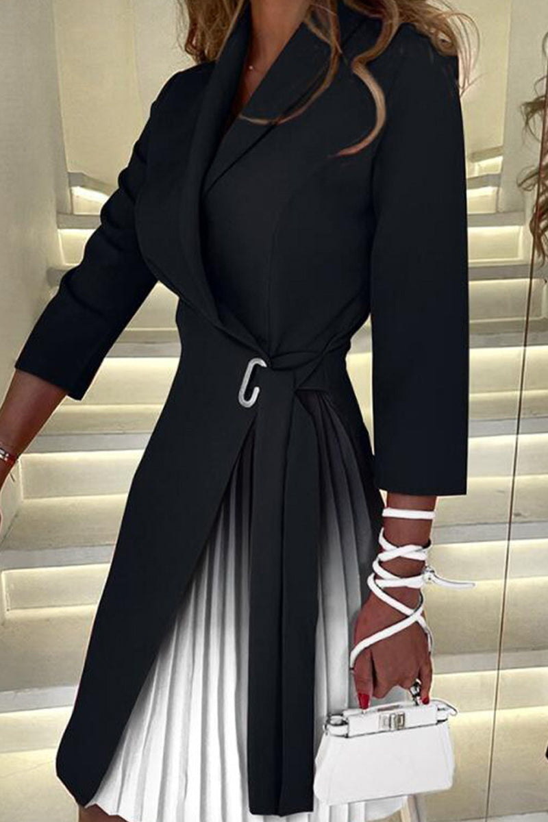 Flor® | Dopasowana i elegancka sukienka zimowa