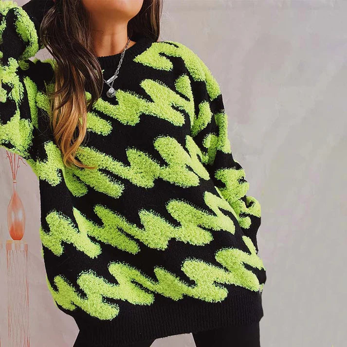 Alicja® | Casualowy, luźny sweter damski z dzianiny