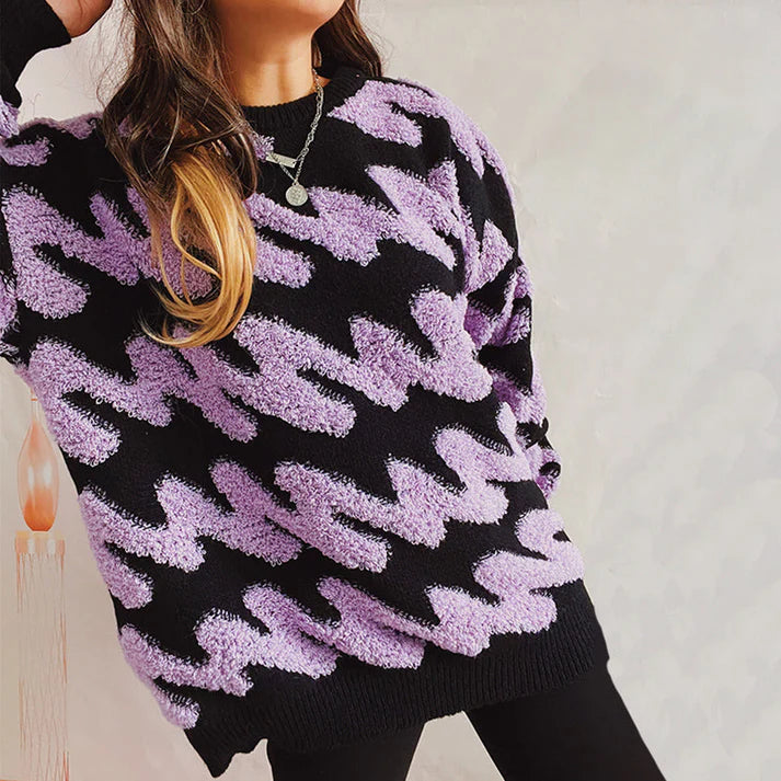 Alicja® | Casualowy, luźny sweter damski z dzianiny