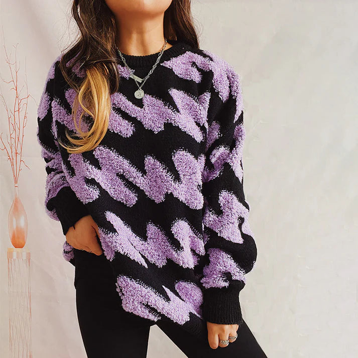 Alicja® | Casualowy, luźny sweter damski z dzianiny