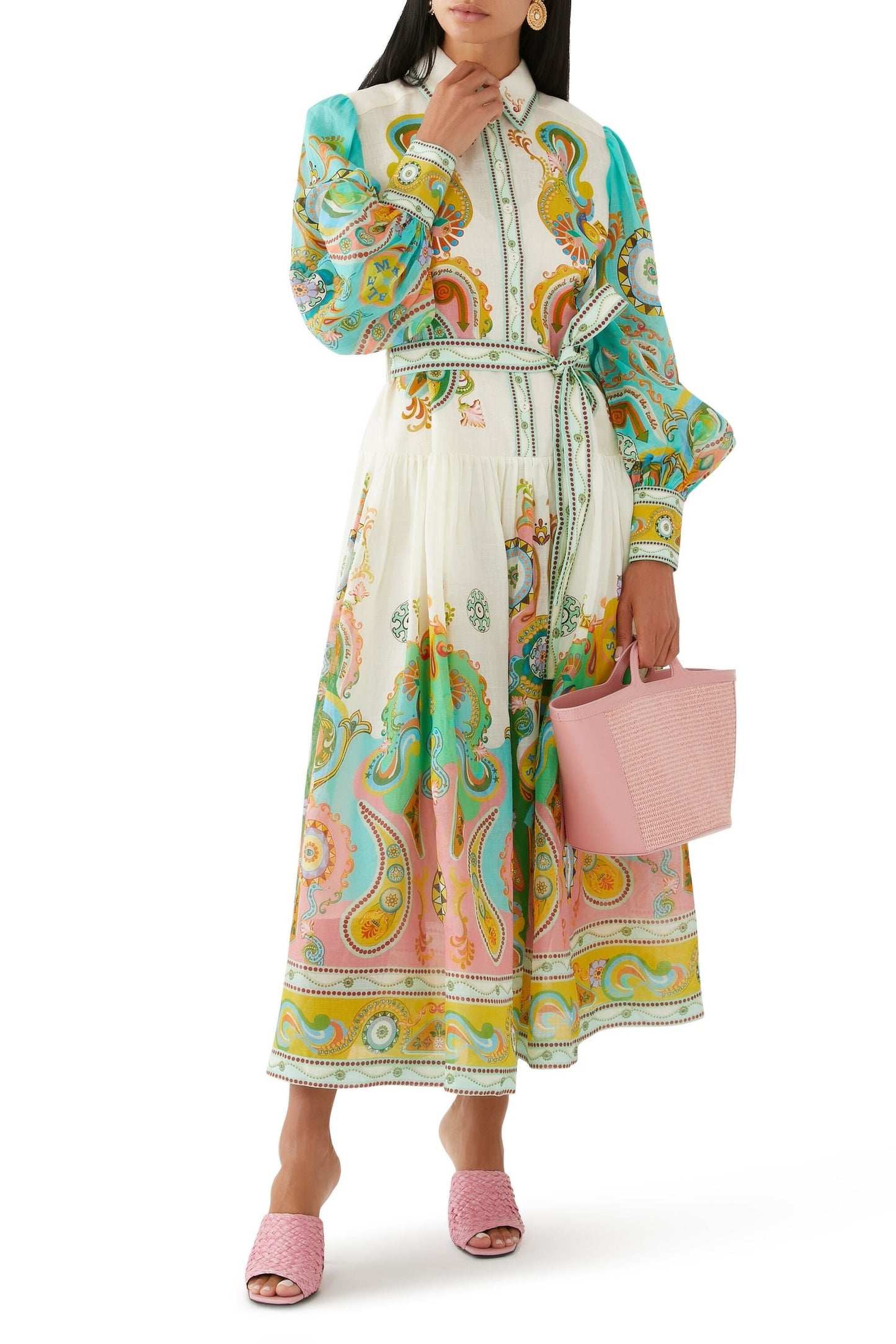 Mireya® | Długa sukienka z nadrukiem