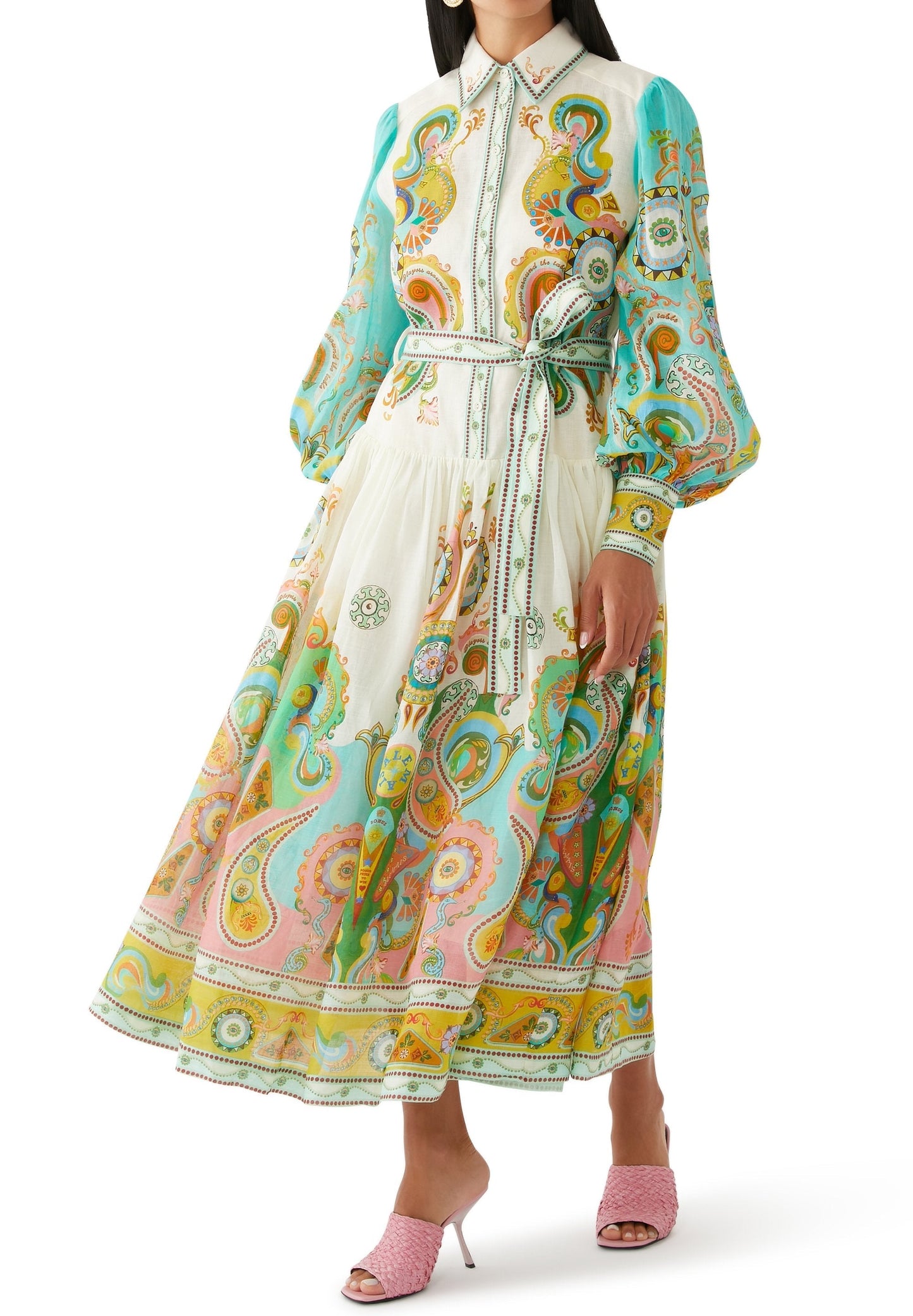 Mireya® | Długa sukienka z nadrukiem