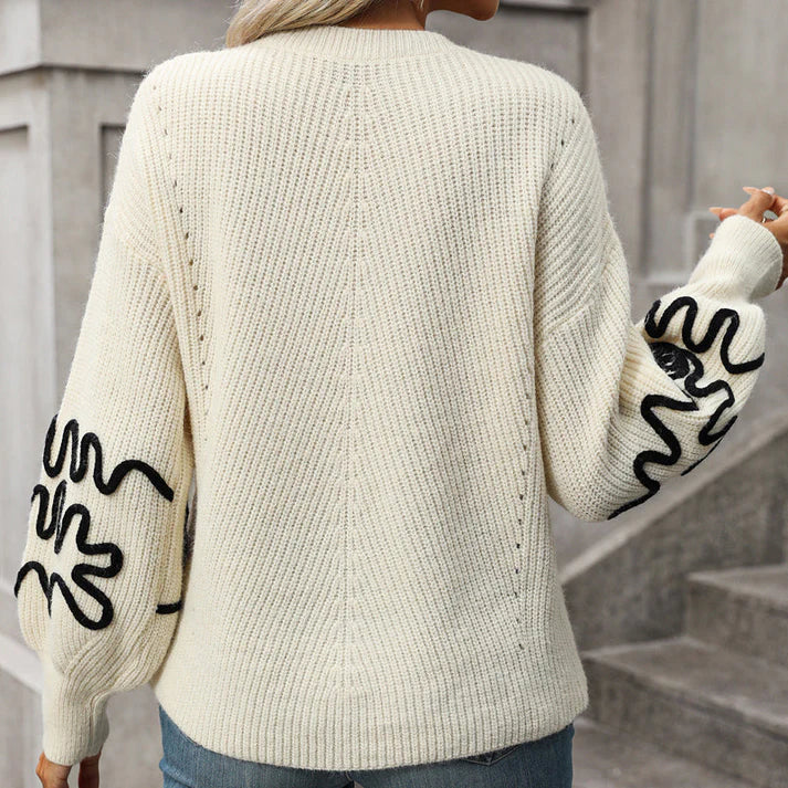 Alessandra® | Casualowy sweter damski z dzianiny