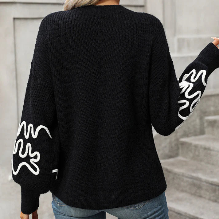 Alessandra® | Casualowy sweter damski z dzianiny