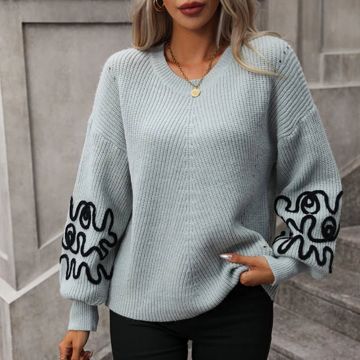 Alessandra® | Casualowy sweter damski z dzianiny
