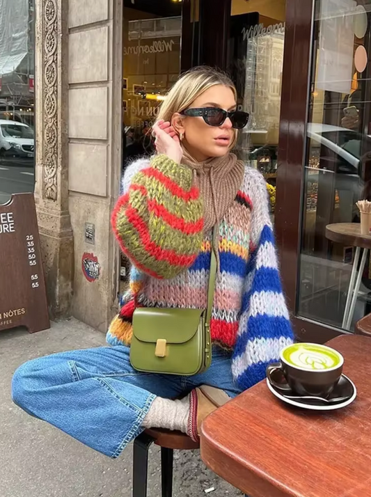 Milagros® | Oversize'owy sweterek wykonany z bawełny