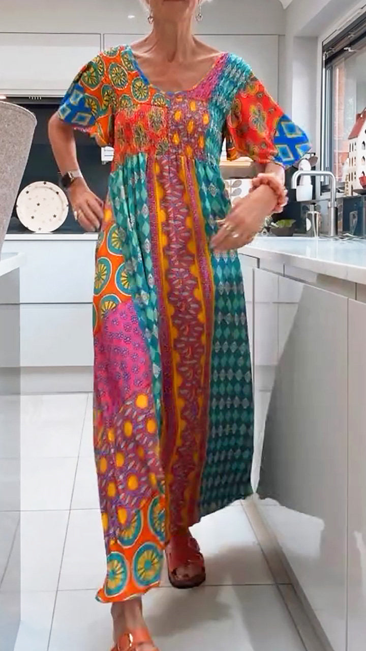 Mariana - Sukienka Damska z Wzorem Boho