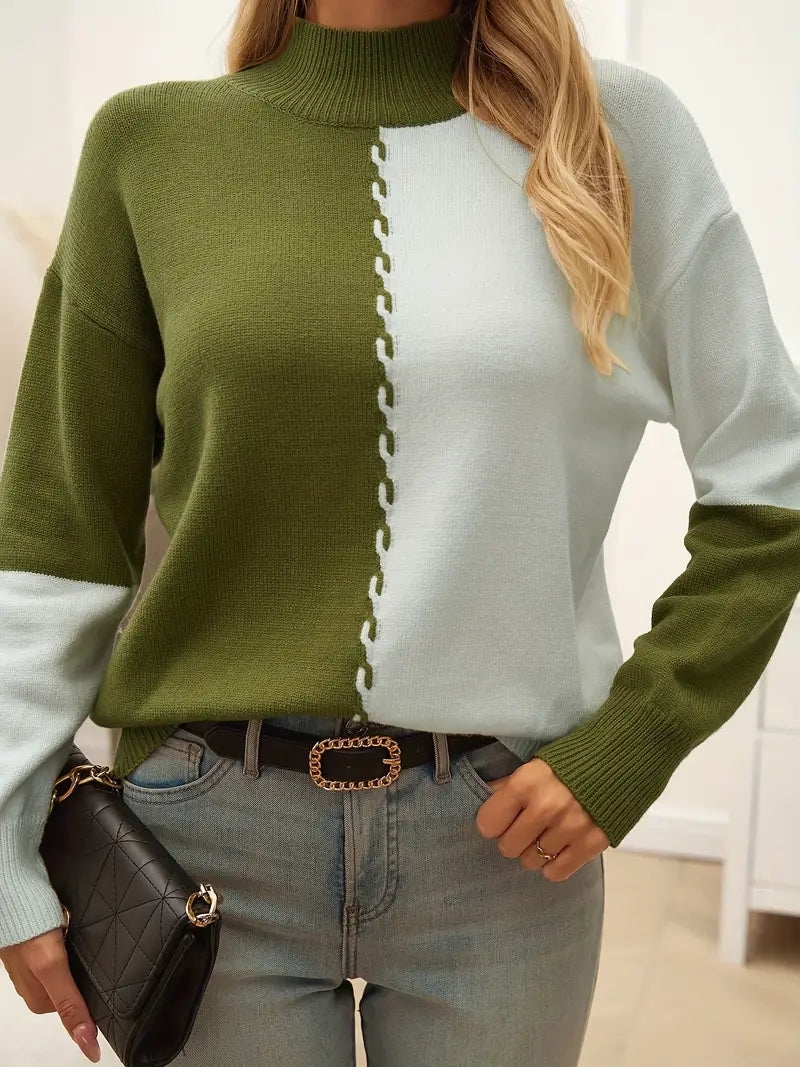 Aida® | Sweter z golfem w swobodnym stylu na chłodne dni