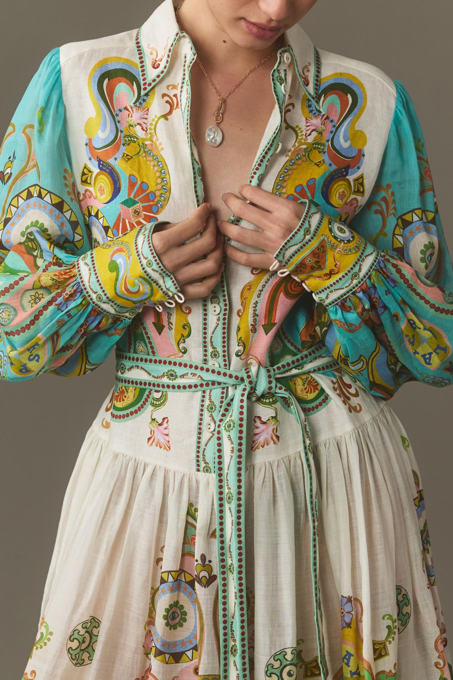 Mireya® | Długa sukienka z nadrukiem