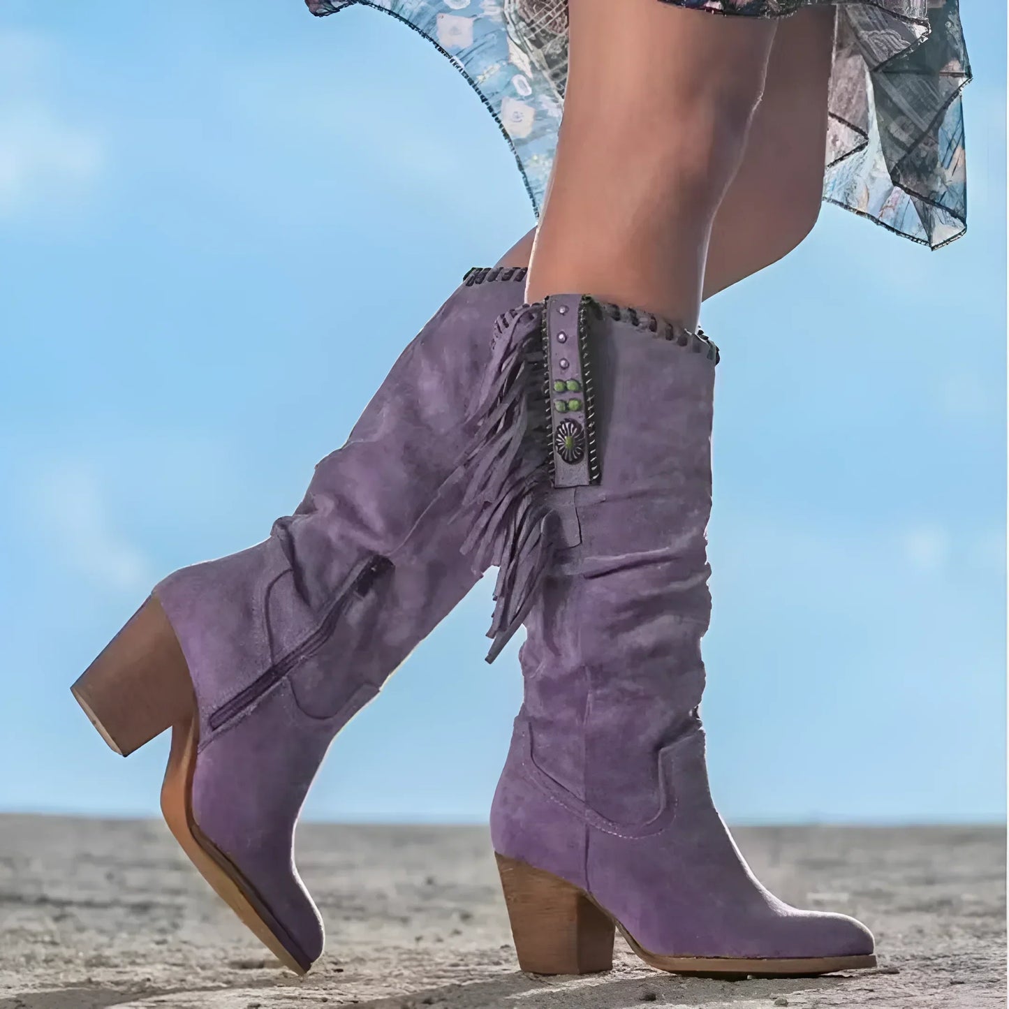 Alba® | Kowbojskie buty z prawdziwej skóry