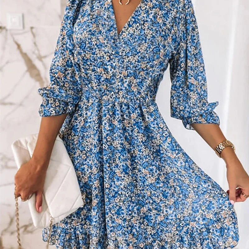 Abigail® | Wygodna sukienka damska w kwiatowy print